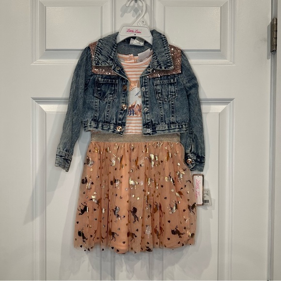 Little Lass Other - Little Lass Dress & Jacket Set‎ Size 3T NWT